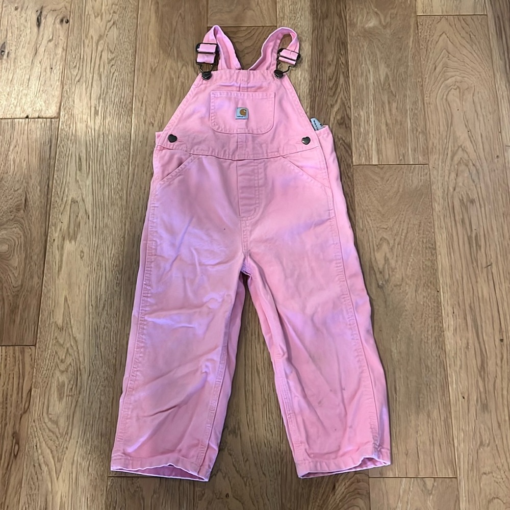 Carhartt pink overalls kids size 3T